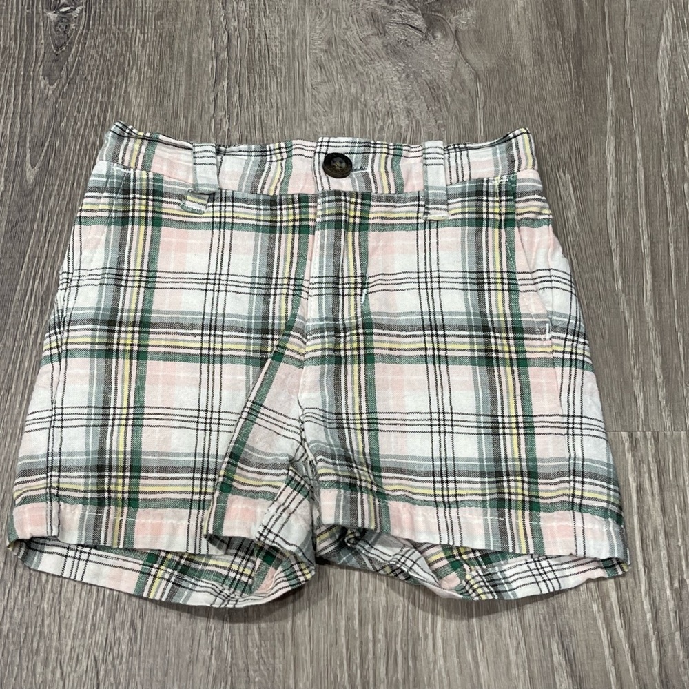 Janie & Jack Plaid Shorts 3-6 months K6